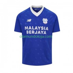 Camisola Cardiff City Homem Equipamento Primeiro 2022-2023 Manga Curta